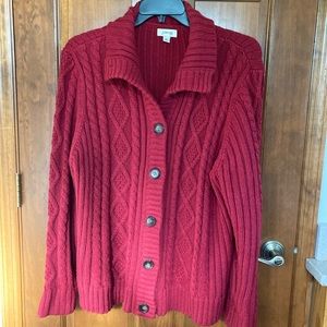 🇺🇸St. John’s Bay Cable Cardigan Sweater 2X